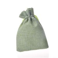 FidgetFidget 50/200pcs Natural Jute Hessian Drawstring Pouch Burlap Wedding Favor Gift Bags Army Green 7cm x 9cm (2.7x3.5 inch)