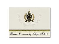 Signature Announcements Berea Community High School (Berea, KY) Graduation Announcements, Presidential style, Basic package of 25 with Gold & Black Metallic Foil seal
