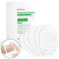 110PCS Waterproof Transparent Film Dressing 2 3/8" x 2 3/4", Sterile, Wound Cover Bandage Tape, Adhesive First Aid Bandage Pads Fits for Post-Surgical, Medical Appliance