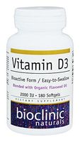 Bioclinic Naturals- Vitamin D3 2000 IU 180 softgels
