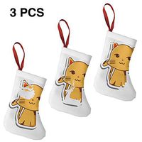 Christmas Tree and Fireplace Decoration Smiling Cat Cartoon Personalized for Funny Xmas Party