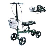 DNNAL Rolling Walkers Multifunction Health Knee Walker Knee Scooter Folding Elderly Shopping Cart
