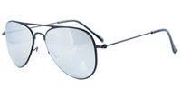 Eyekepper 2-6yr Old Kids Child Pilot Sunglasses Black Frame-Silver Mirror