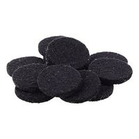50pcs Round Essential Oil Diffuser Locket Necklace Refill Pads Aromatherapy Diffuser Necklace Replacement Pads Dia.22.5mm(7/8"),Black