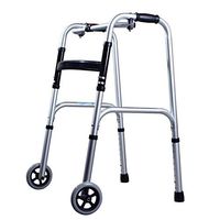 Rolling Walkers Walker Armrest Frame Four-Legged Cane Trolley Two-Wheeled Walker Rehabilitation Equipment Old Man Walker Disabled Walker Foldable Walking Aids Adjustable Height