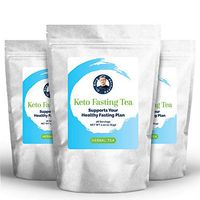 Dr. Berg's Keto Fasting Tea (Unsweetened) Caffeine-Free - an Appetite Suppressant Green Herbal Tea Drink to Help Reduce Hunger for Weight Loss - Dietary Supplement (3 Pack)