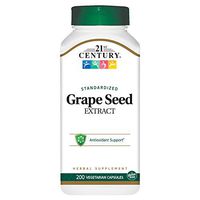 21st Century Grape Seed Extract Veg Capsules, 200 Count