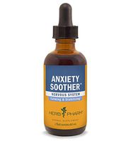 Herb Pharm Anxiety Soother Liquid Herbal Formula with Kava for Nervous System Support - 2 Ounce