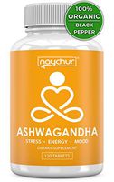Organic Ashwagandha Root Powder | Stress Relief Pills Natural Anti Anxiety Supplements for Adults | Mood Boost Support Cortisol Adrenal Fatigue Energy Supplement | Organic Black Pepper | 120 Tablets