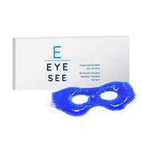 Eye See Cooling Gel Eye Mask - Cold Compress Ice Pack with Gel Beads - Great for Puffy Eyes, Dark Circles, Dry Eyes, Soothing Headaches - for Sleeping or for Migraine Therapy - Post Surgery Safe
