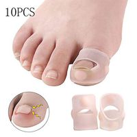 Maskso Ingrown toenail 10PCS Hallux valgus Silicone Toe Braces Professional Bunion Toe fingertips