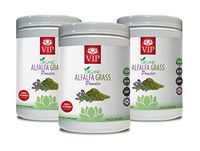 antioxidant Powder Supplement - Alfalfa Organic Grass Powder - Digestion Alfalfa - 3 Cans 24 OZ (168 Servings)