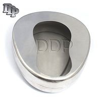 DDP Bed Pans: Adult: 14" X 11 3/8". Front: 4 3/8". Back: 2 5/8"