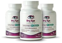 Dry Eye Complete, Formulated for Dry Eyes, Supplement, 3 Pack + Bottle of Refresh Extra Strength Gel Drops.