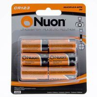 Nuon - (6 Pack) NUCR123-6PK 3V CR123 Lithium Battery