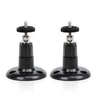 Security Camera Wall Mount, AITEE 360 Degrees Rotation Adjustable Indoor and Outdoor Ceiling Bracket for Wyze Cam Pan 1080p Pan Arlo Cam, Arlo Pro,Arlo Pro 2,Baby Monitor,CCTV and More(Black,2PACK)