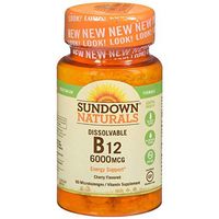 Sundown Naturals Sublingual B12-6000 mcg - 30 Tablets