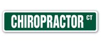 Chiropractor Street Sign Back Holistic Align Spine Traction | Indoor/Outdoor |  18" Wide