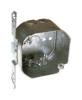 4 in. Octagon Box, Drawn, 2-1/8 in. Deep with NMSC Clamps and TS Bracket
