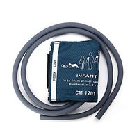 Huapa Neonatal/Infant/Child/Adult/Oversized Adult/Adult Thigh Blood Pressure Cuff Double Tube for Patient Monitor Double-Tube Cuff(Infant)