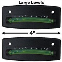 EZ Travel Collection 2-Pack Bubble Graduated Scale Levels Trailer Leveler Large (Black)