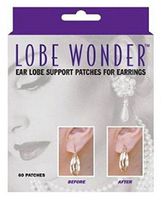 120 Invisible Earring Ear-Lobe Support Patches - Provides Relief for Damaged, Streched Ear-Lobes and Helps Protect Healthy Ear Lobes Against Tearing by Lobe Wonder