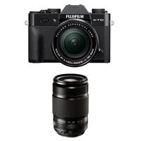 Fujifilm X-T10 Black w/ XF 18-55mm & XF55-200mm F3.5-4.8 Lens Kit (Old Model)