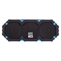 Altec Lansing iMW475 Mini Life Jacket Bluetooth Speaker Waterproof Wireless Bluetooth Speaker, Hands-Free Extended Battery Outdoor Speaker, Ultra-Portable 10ft Range, Black and Blue