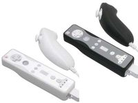 Importer520 2-Piece Value Combo Pack of Permium Protective Silicon/Silicone Skin Cover Case for Nintendo Wii Remote Controller & Nunchuk (Black + Clear)