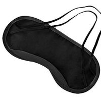 Ladies Quality Satin Sleeping Sleep Mask/Dark Eye Cover in Black by VAGA