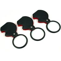 3 Folding Magnifier 3X Pocket Magnifying Glass w/ Case