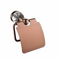 LAONA European-style rose gold crystal bathroom towel rack mount kit for coat hook Toilet brush holder paper towel rack Glass Single Double bar and toilet paper holder