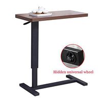NESSTIC Adjustable Over Bedside with Hidden Wheels, Hospital Medical Bed Table, Overbed Table Home Desk, Movable Sofa Side Table, Computer Desk for Reading, Eating, Bedridden, Elderly, Senior Patient