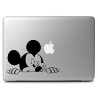 Mickey Mouse Wink Apple MacBook Air Pro 13 15 17 Laptop Vinyl Decal Sticker