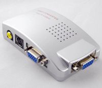 AFUNTA PC to TV Video / VGA to RCA Converter (Silver)