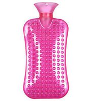 Safe PVC Hot Water Bottle Keep Warm/Warm Hands Hot Therapies 35x17CM(Red)