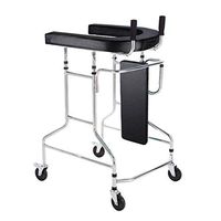 Standard Walkers Walker Aluminum Alloy Walking Aid for The Elderly Pulley with Brake Folding Light Elderly Walker Rehabilitation Toddler Aid (Color : Black, Size : 62.574cm)