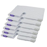 The Elixir Eco Green (6) Washable Microfiber Mop Pads Cleaning Pads Replacement for Shark Steam Pocket Mops, S3501 S3601 S3550 S3901 S3801 S3901