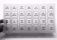 Spanish Pill Box 7 Day Weekly Four Times per Day (Large) Spanish Pill Box Organizer