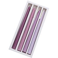 PLAFUETO Colored Long Rod Candle Gradient Western Decoration Taper Candle Smokeless Scent Purple