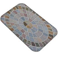 xmke96 Retro Geometric Pattern Living Room Anti-Slip Doormat Entrance Carpet Door Front Bathroom Rug 6#