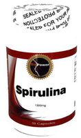 Spirulina # 90 Capsules Spirulina 1300mg Blue-green Microalgae by BioPower Nutrition