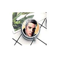 Compact 3 Compartment Medicine Case, Pill Box for Pocket or Purse Pill Box Decorative Pill Case with Gift Box - Elvis Presley Pendants Elvis Presley 1 The Pill Box/Pill case Literary Jewelry