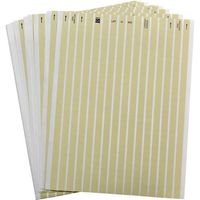 Brady LAT-2-652-10 0.375" Width x 0.375" Height, B-652 High Temperature Polyimide, Matte Finish Amber Laser Printable Label (Pack of 10000)