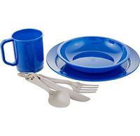 Camp Dish Set Great for use at the campsite, backpacking, traveling, Royal Blue