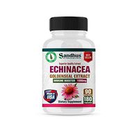 Echinacea Goldenseal Extract - Immune Booster 1000 mg per Serving Vegetarian Capsules 180 Ct- Supports Immune and Respiratory Health.