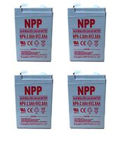 NPP NP6-2.8Ah 6V 2.8Ah SLA Sealed Lead Acid Recharegable Battery for Electronic Scales, Toys,Security Alarm System and Fire Lighting with Terminal F1 (4 pcs)