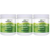 Swanson Certified Organic Psyllium Husk Powder 12 Ounce (340 g) Pwdr (3 Pack)