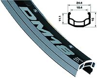 Alex Dm-18 Double Wall 20" Black 36H