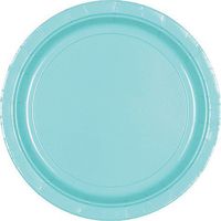 Round Paper Plates | 20ct (10.5 inch, Robin's Egg Blue)